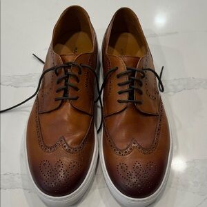 Magnánni Men's Brown Leather Brogue Sneaker